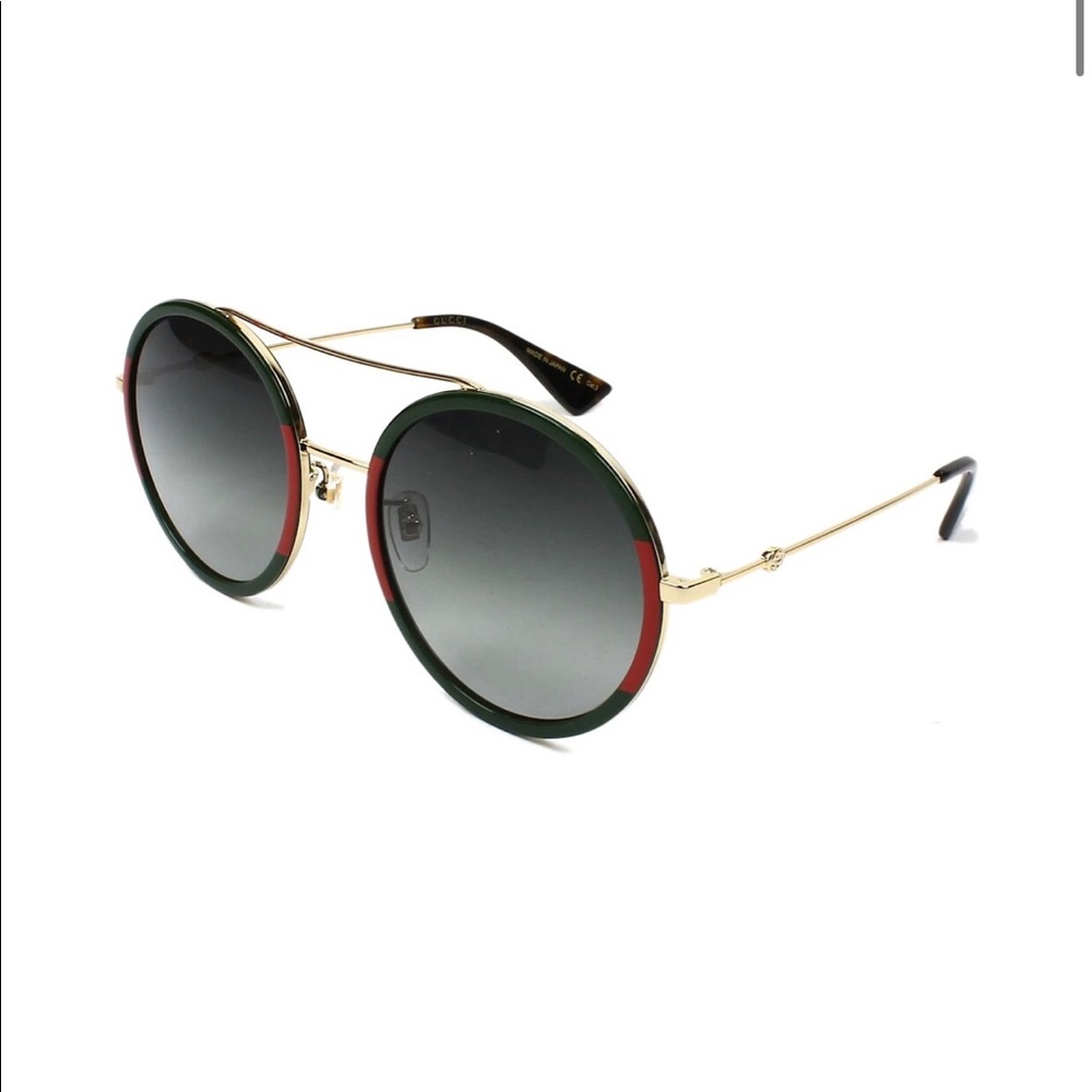 GG0061S 003 56 gold gucci sunglasses - Picture 2 of 2